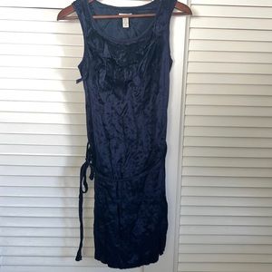 J Crew Navy Silk Blend Shift Tie Lined Dress 4